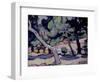 Cassis Landscape in Mid Spring, 1913-Samuel John Peploe-Framed Premium Giclee Print