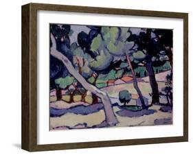 Cassis Landscape in Mid Spring, 1913-Samuel John Peploe-Framed Giclee Print