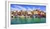 Cassis Old Town Port Promenade, Provence, France-Xantana-Framed Photographic Print