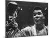 Cassius Clay After Defeating Doug Jones in Close Heavyweight Bout, in Madison Square Garden-George Silk-Mounted Premium Photographic Print