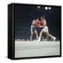 Cassius Clay, aka Muhammad Ali Throwing Famous "Phantom Punch"-George Silk-Framed Stretched Canvas