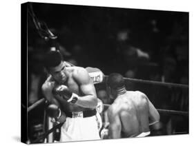 Cassius M. Clay and Sonny Liston During World Championship Fight-Ralph Morse-Stretched Canvas