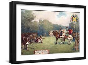 Cassivellaunus Surrenders to Julius Caesar, 54 Bc-null-Framed Giclee Print