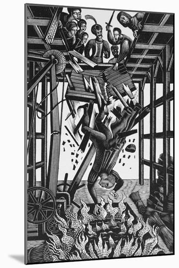 Cast Down, from 'The Famous Tragedy of the Rich Jew in Malta'-Eric Ravilious-Mounted Giclee Print