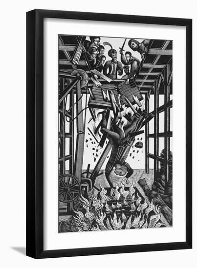 Cast Down, from 'The Famous Tragedy of the Rich Jew in Malta'-Eric Ravilious-Framed Premium Giclee Print