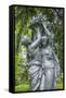 Cast iron allegories in City Hall Garden, Epernay, Champagne, France-Lisa S. Engelbrecht-Framed Stretched Canvas