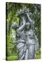 Cast iron allegories in City Hall Garden, Epernay, Champagne, France-Lisa S. Engelbrecht-Stretched Canvas