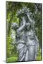 Cast iron allegories in City Hall Garden, Epernay, Champagne, France-Lisa S. Engelbrecht-Mounted Photographic Print