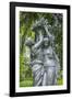 Cast iron allegories in City Hall Garden, Epernay, Champagne, France-Lisa S. Engelbrecht-Framed Photographic Print