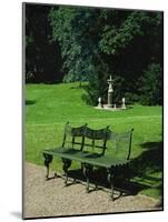 Cast Iron Bench and Fountain-Karl Friedrich Schinkel-Mounted Giclee Print