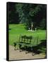 Cast Iron Bench and Fountain-Karl Friedrich Schinkel-Framed Stretched Canvas