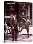 Cast Iron Billy from Street Life in London-John Thomson-Stretched Canvas