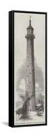 Cast-Iron Lighthouse, Constructed for the Great Isaac Rocks-null-Framed Stretched Canvas