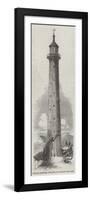 Cast-Iron Lighthouse, Constructed for the Great Isaac Rocks-null-Framed Giclee Print