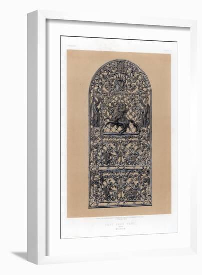 Cast Iron Panel from Mulheim, Germany, 19th Century-John Burley Waring-Framed Giclee Print