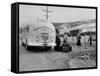 Cast Members of the Grand Ole Opry Loading onto a Bus During their Tour-Yale Joel-Framed Stretched Canvas