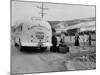 Cast Members of the Grand Ole Opry Loading onto a Bus During their Tour-Yale Joel-Mounted Photographic Print