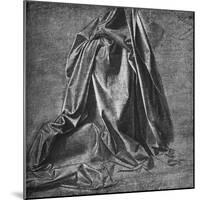 'Cast of Drapery for a Figure Kneeling to the Right', c1470 (1945)-Leonardo Da Vinci-Mounted Giclee Print