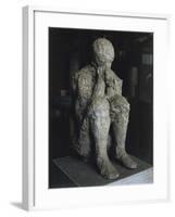 Cast of One of Victims of Eruption of Vesuvius in 79 Ad in Pompeii-null-Framed Giclee Print