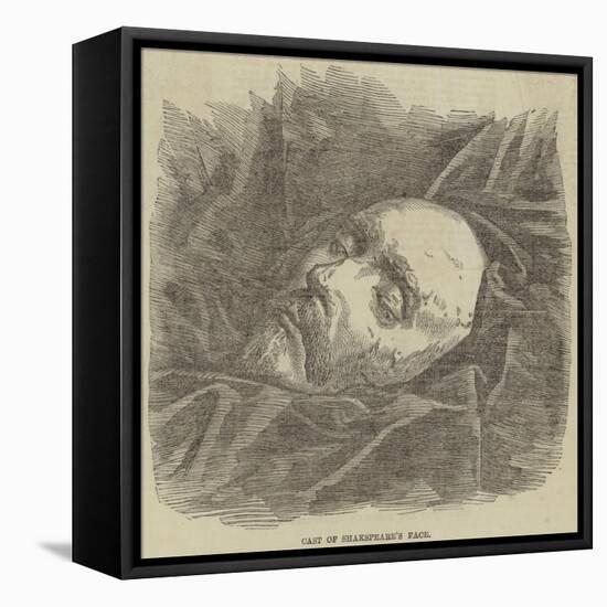 Cast of Shakespeare's Face-null-Framed Stretched Canvas