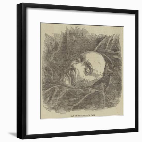 Cast of Shakespeare's Face-null-Framed Giclee Print