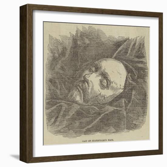 Cast of Shakespeare's Face-null-Framed Giclee Print