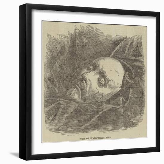 Cast of Shakespeare's Face-null-Framed Giclee Print