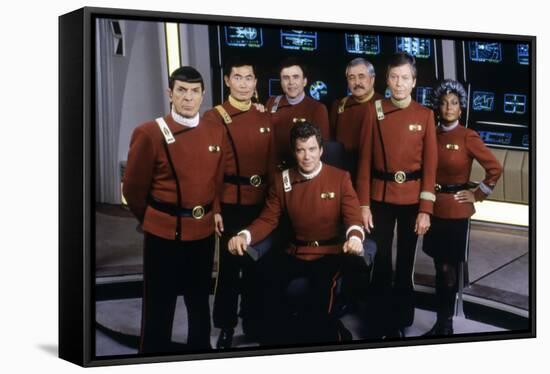 Cast of Star Trek V: The Final Frontier, 1989 (photo)-null-Framed Stretched Canvas