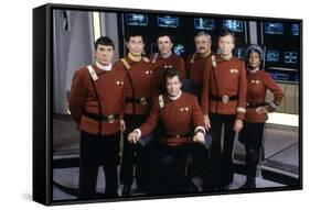 Cast of Star Trek V: The Final Frontier, 1989 (photo)-null-Framed Stretched Canvas