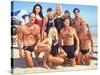 Cast of Syndicated Tv Series Baywatch Filming an Episode in Huntington Beach, Ca-Mirek Towski-Stretched Canvas