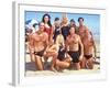 Cast of Syndicated Tv Series Baywatch Filming an Episode in Huntington Beach, Ca-Mirek Towski-Framed Premium Photographic Print