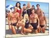 Cast of Syndicated Tv Series Baywatch Filming an Episode in Huntington Beach, Ca-Mirek Towski-Mounted Premium Photographic Print