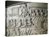 Cast of the Trajan's Column, Detail: Relief of Roman Fleet across the Adriatic Sea-null-Stretched Canvas