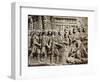 Cast of Trajan's Column, Detail of Sacrifice Scene before Departure to Dacia-null-Framed Giclee Print