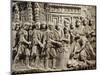 Cast of Trajan's Column, Detail of Sacrifice Scene before Departure to Dacia-null-Mounted Giclee Print