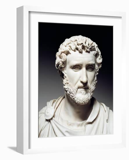 Cast Sculpture of Head of Antoninus Pius-null-Framed Giclee Print