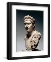 Cast Sculpture of Head of Emperor Trajan-null-Framed Giclee Print