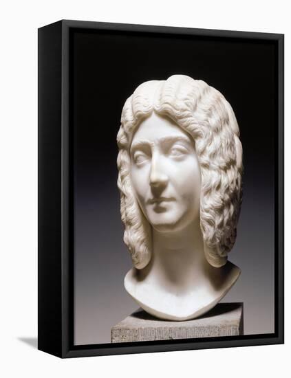 Cast Sculpture of Head of Roman Empress Julia Domna, Wife of Septimius Severus-null-Framed Stretched Canvas