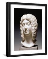 Cast Sculpture of Head of Roman Empress Julia Domna, Wife of Septimius Severus-null-Framed Giclee Print