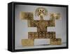 Cast Tumbaga Pectoral, from Huaca Del Dragon, Caldas, Colombia, Tolima Style-Pre-Columbian-Framed Stretched Canvas