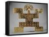 Cast Tumbaga Pectoral, from Huaca Del Dragon, Caldas, Colombia, Tolima Style-Pre-Columbian-Framed Stretched Canvas