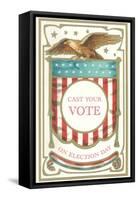 Cast Your Vote on Election Day-null-Framed Stretched Canvas