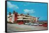 Castaway Beach Motel-null-Framed Stretched Canvas