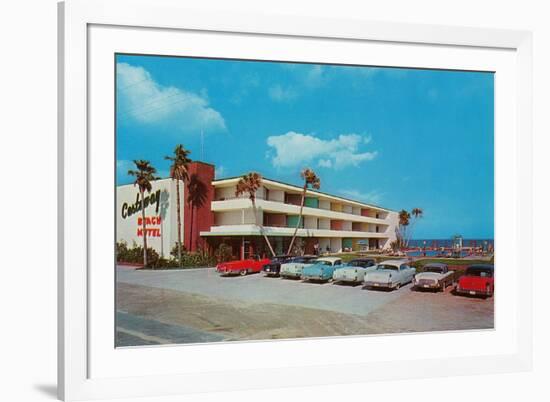 Castaway Beach Motel-null-Framed Art Print