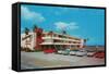 Castaway Beach Motel-null-Framed Stretched Canvas