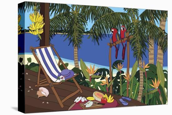 Castaway Paradise-Cindy Wider-Stretched Canvas