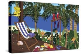 Castaway Paradise-Cindy Wider-Stretched Canvas