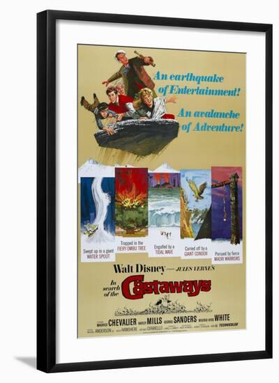 Castaways, 1962, "In Search of the Castaways" Directed by Robert Stevenson-null-Framed Giclee Print