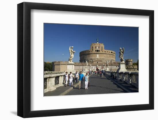 Castel and Ponte Sant'Angelo, Dating from 139 Ad, Rome, Lazio, Italy, Europe-Peter Barritt-Framed Photographic Print