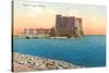 Castel dell'Ovo, Naples, Italy-null-Stretched Canvas